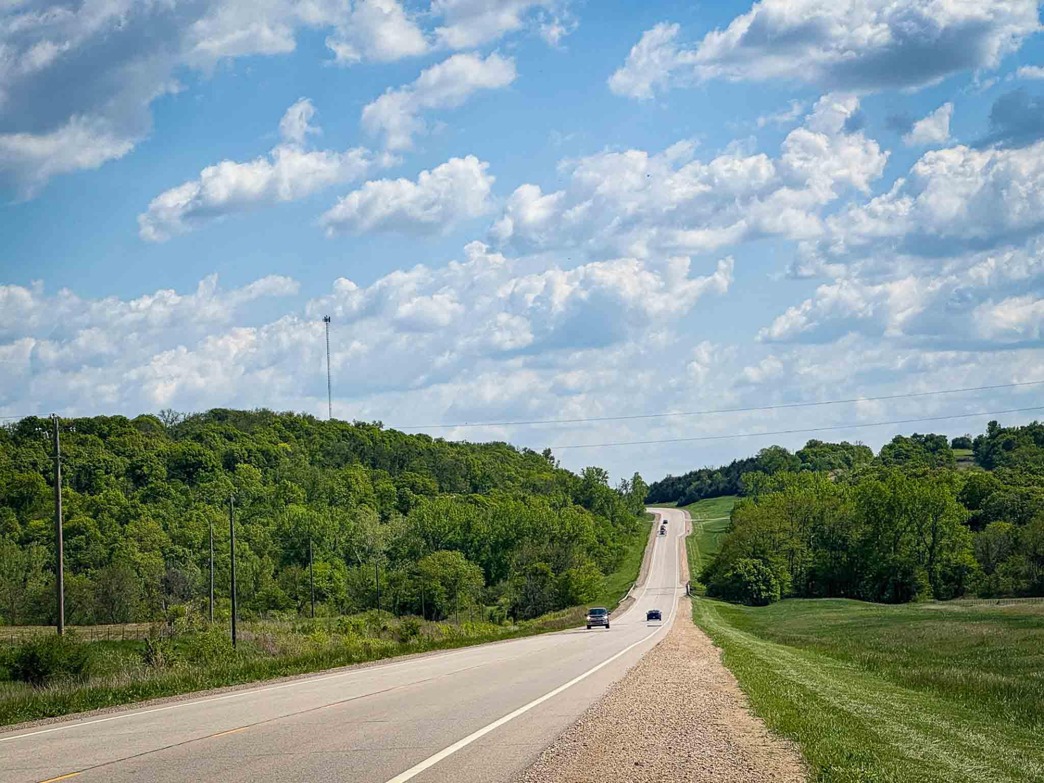 Main street in Burlington along Highway 75